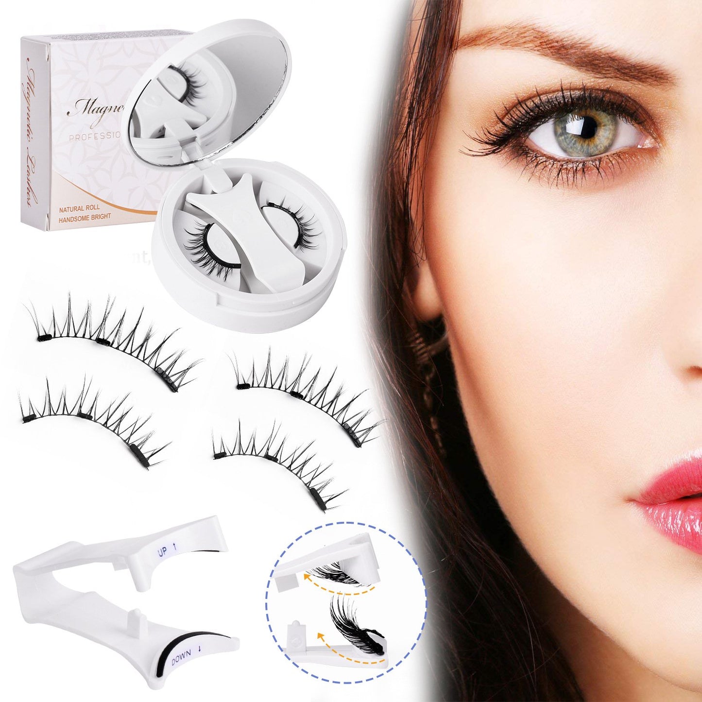 ✨Uudelleenkäytettävät magneettiset silmäripset + applikaattorisetti✨