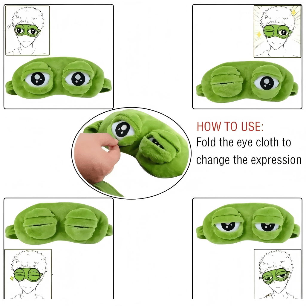 🔥Hot Sale 49% OFF✨ 3D Cute Frog Sleep Mask🐸
