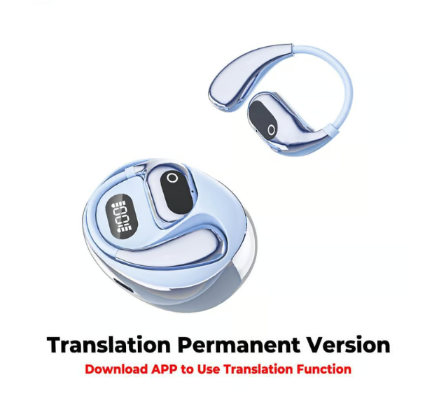 Écouteurs intra-auriculaires MS190 avec traduction en temps réel dans 156 langues via une application, Bluetooth 5.3