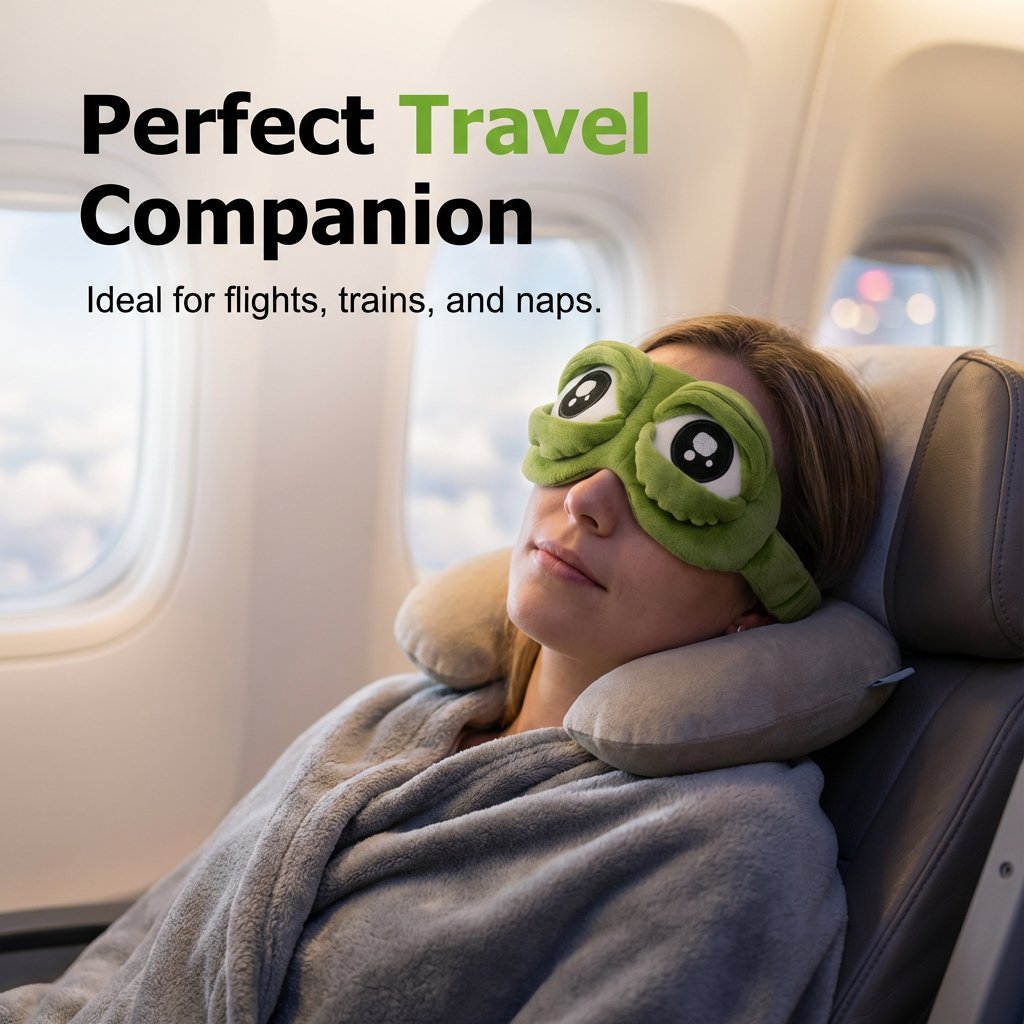 🔥Hot Sale 49% OFF✨ 3D Cute Frog Sleep Mask🐸