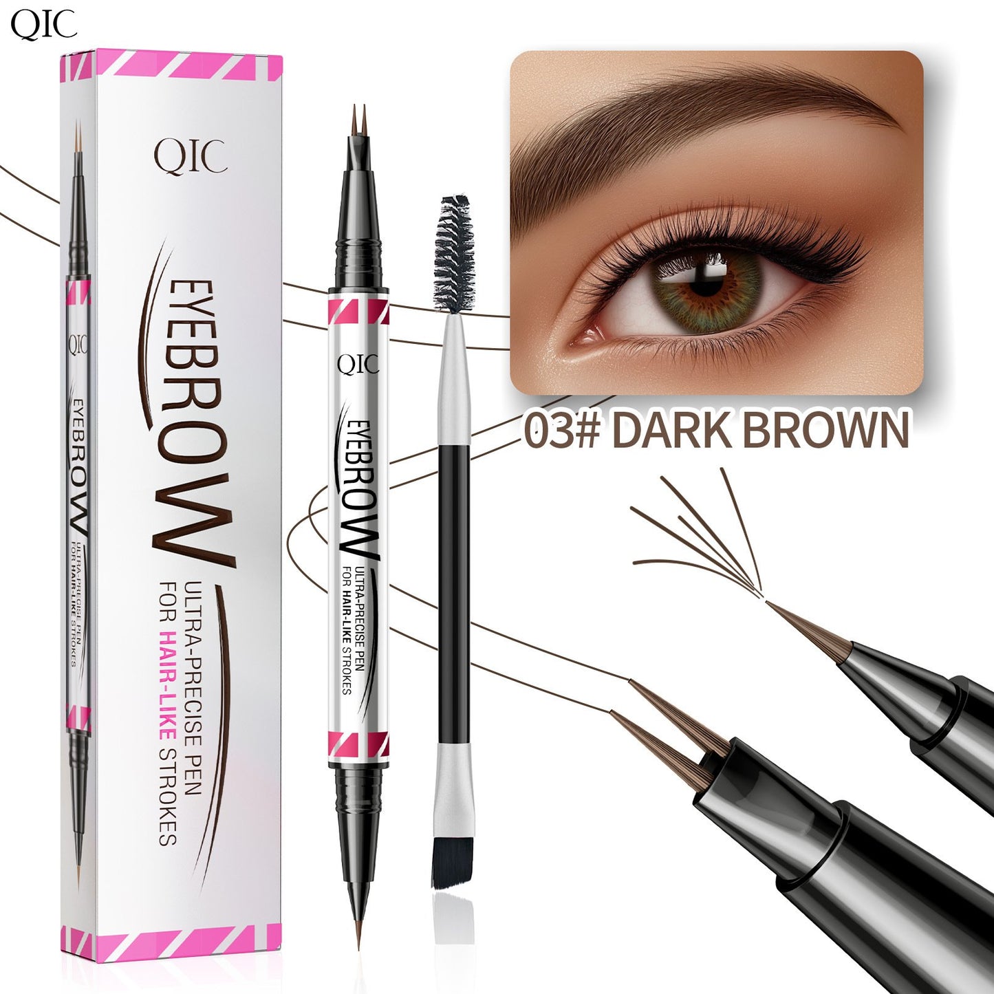 🎉✨3D Vedenpitävä Microblading Eyebrow -kynä