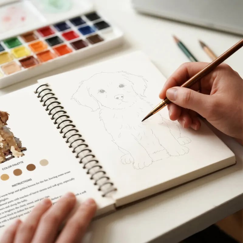 🔥Viimeisen päivän tarjous 49 %🖼️Sopii aloittelijoille💕Vesivärityökirja