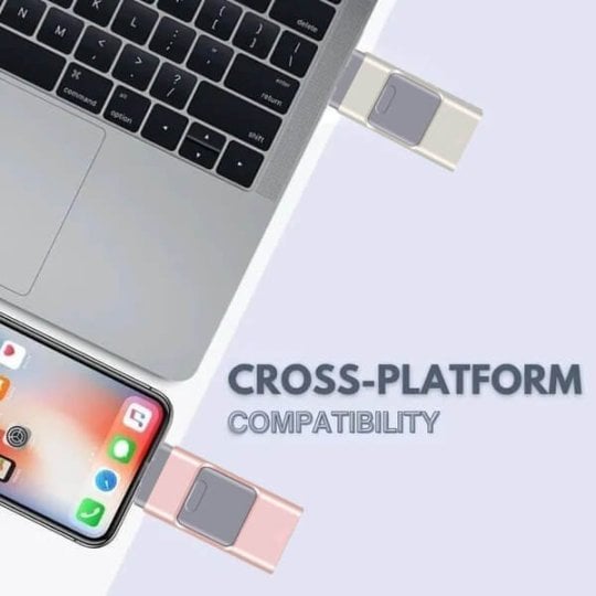 Clé USB 4 en 1 - transfert d'images rapide comme l'éclair