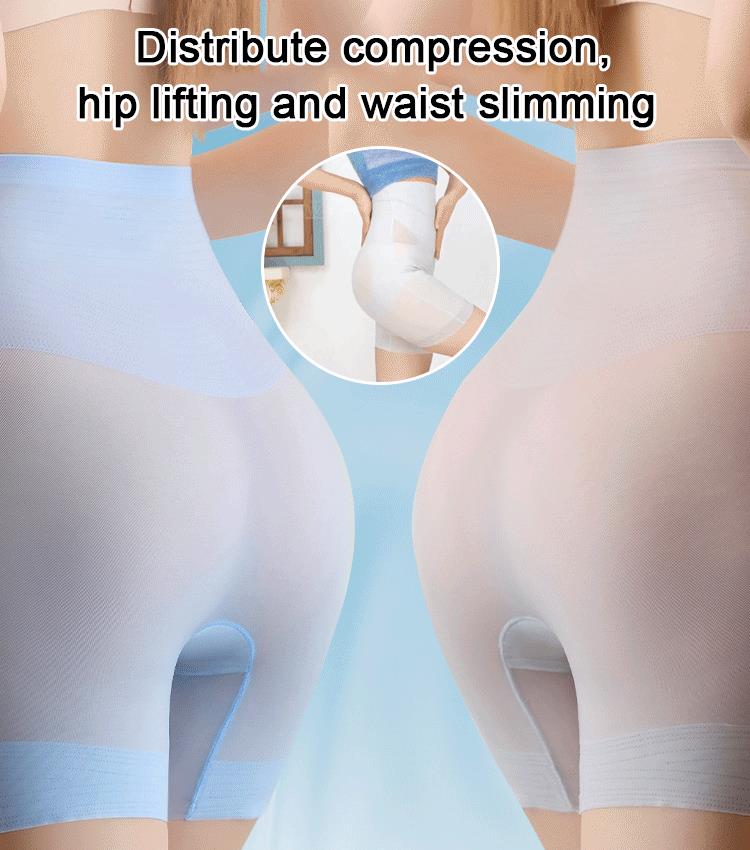 ✨New Arrival✨Ultra-ohut Ice Silk korkea vyötäröinen vatsa Tummy Tuck Ei jälkiä kehon muotoilu 3 in 1